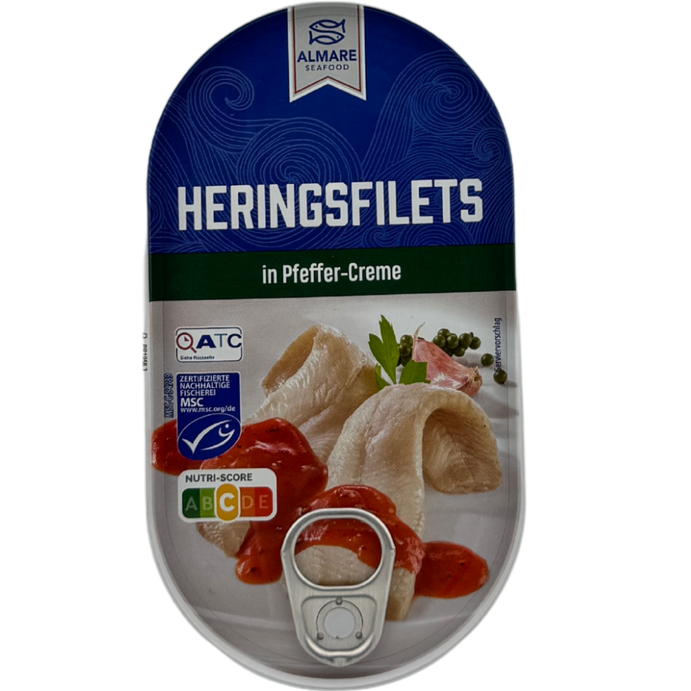 Almare Sleďové filety v pepřové omáčce