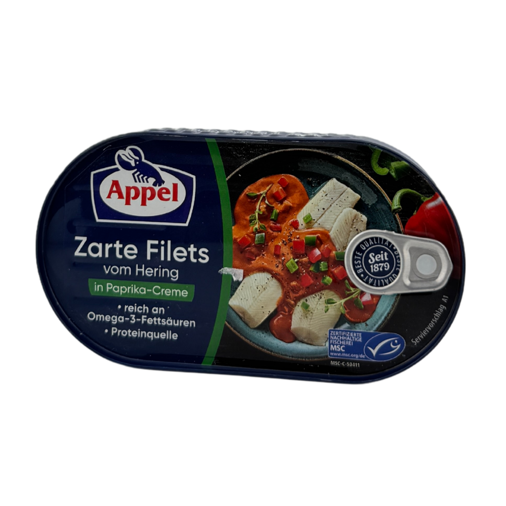 Appel Filety ze sledě v paprikovo-smetanové omáčce