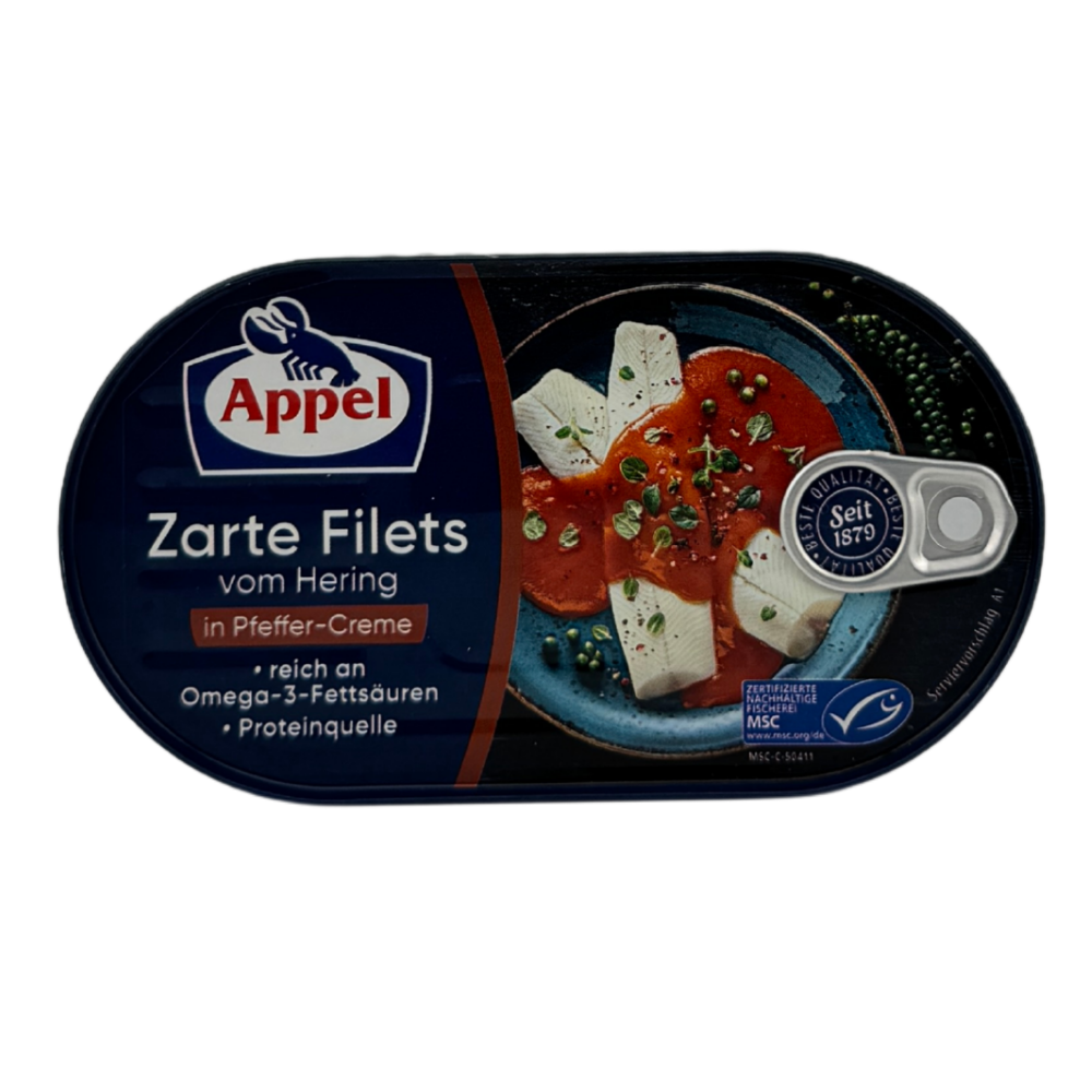 Appel Filety ze sledě v pepřovém krému