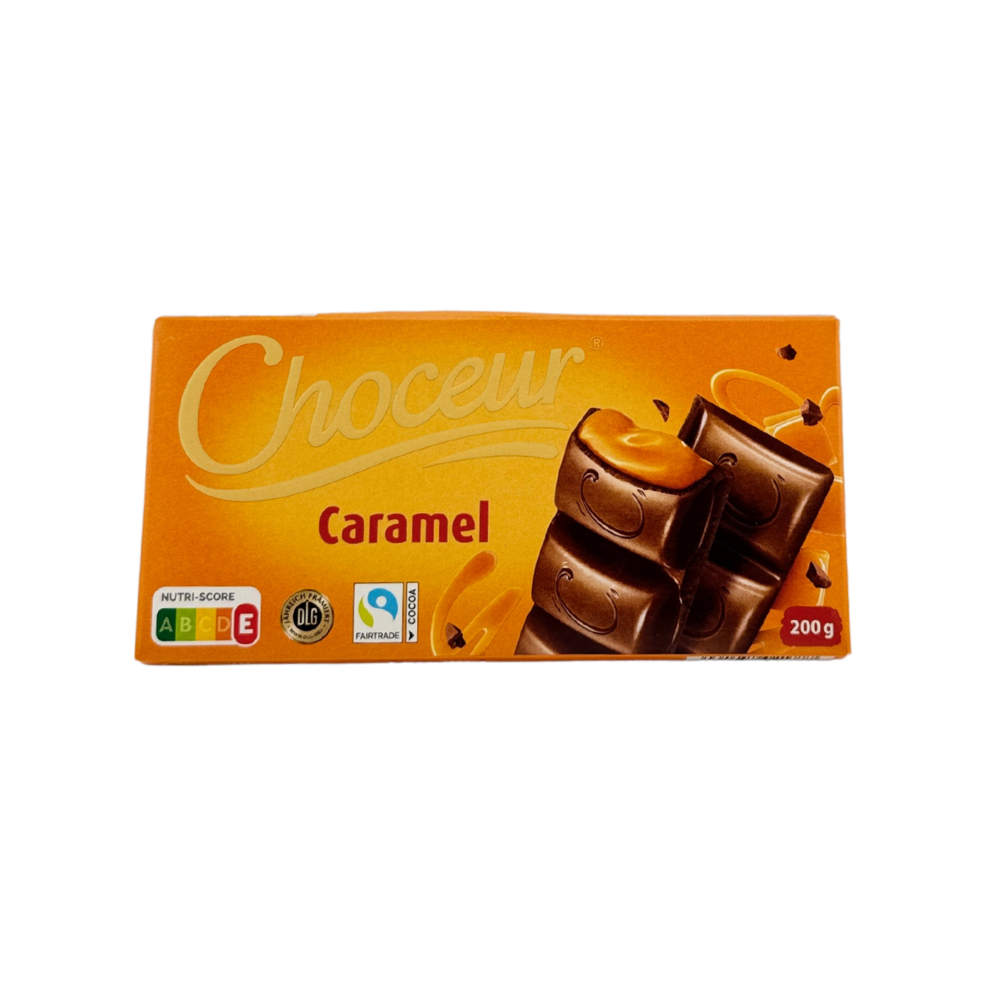 Choceur Caramel – Mléčná čokoláda s tekutým karamelem
