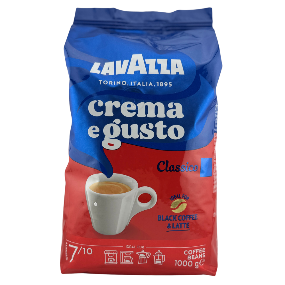 Lavazza Crema e Gusto Classico – zrnková káva 1000 g