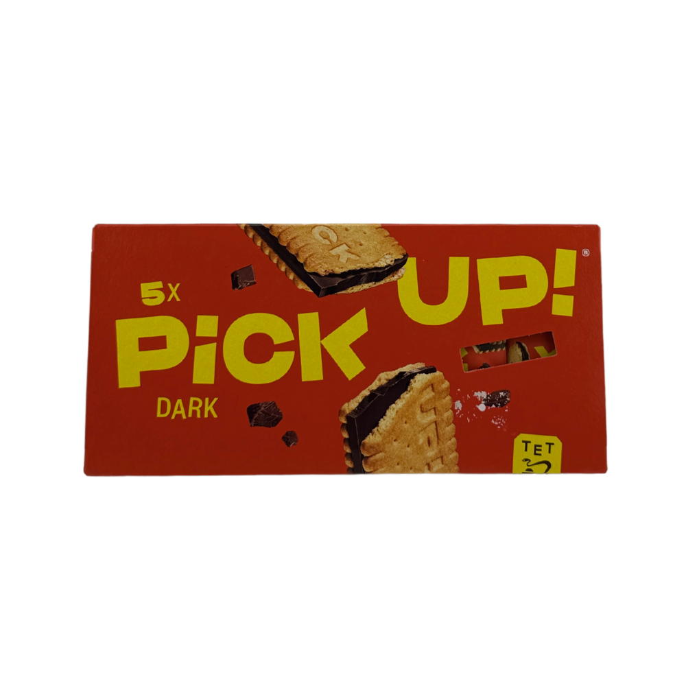 PiCK UP! Dark – sušenka s tabulkou hořké čokolády (5 ks)