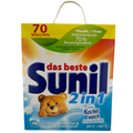 Sunil das beste 2 v 1 – univerzální prací prášek s vůní Kuschelweich 70 PD