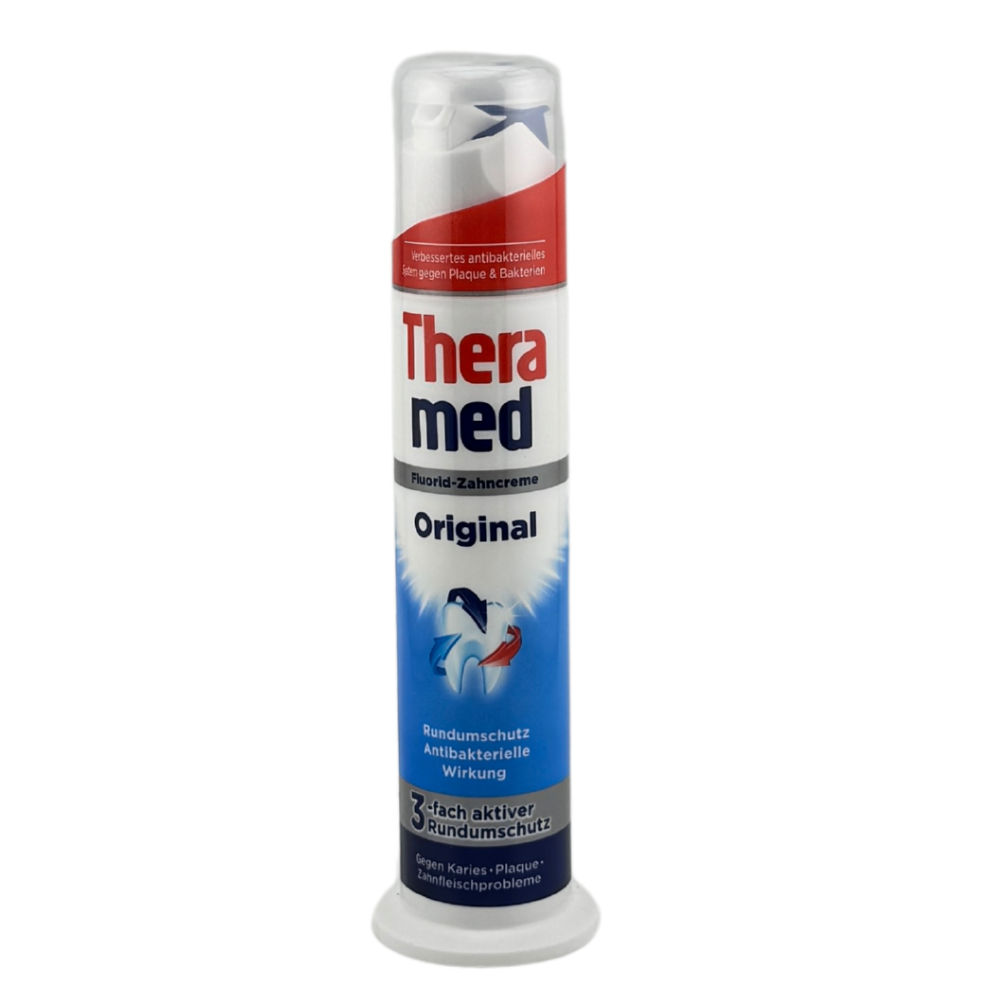 Theramed Original – antibakteriální zubní pasta v dávkovači 100 ml