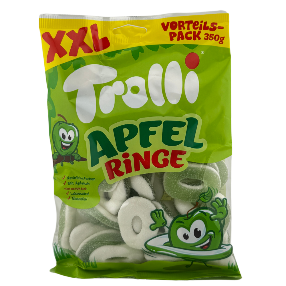 Trolli Jablečné kroužky (kyselé želé) 350g
