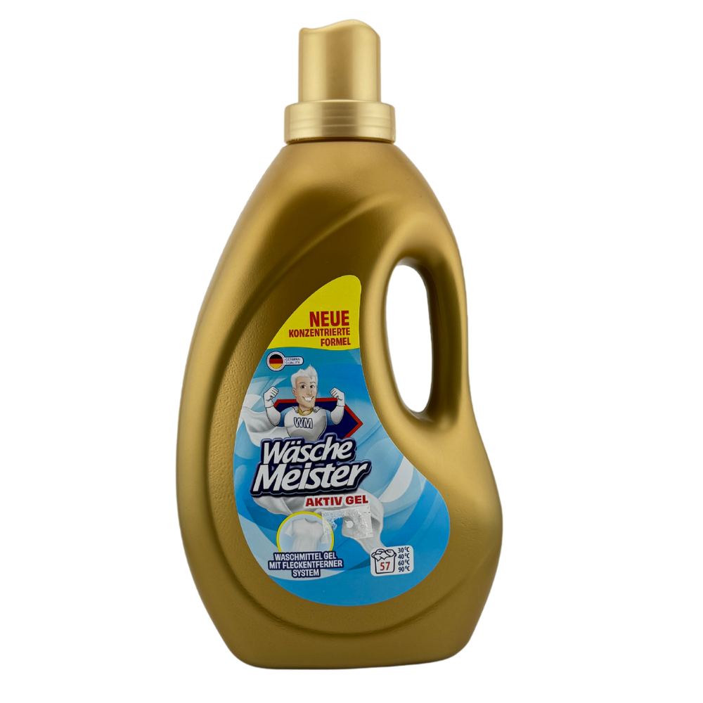 Wäschemeister Aktiv Gel – univerzální prací gel s odstraňovačem skvrn 57 PD