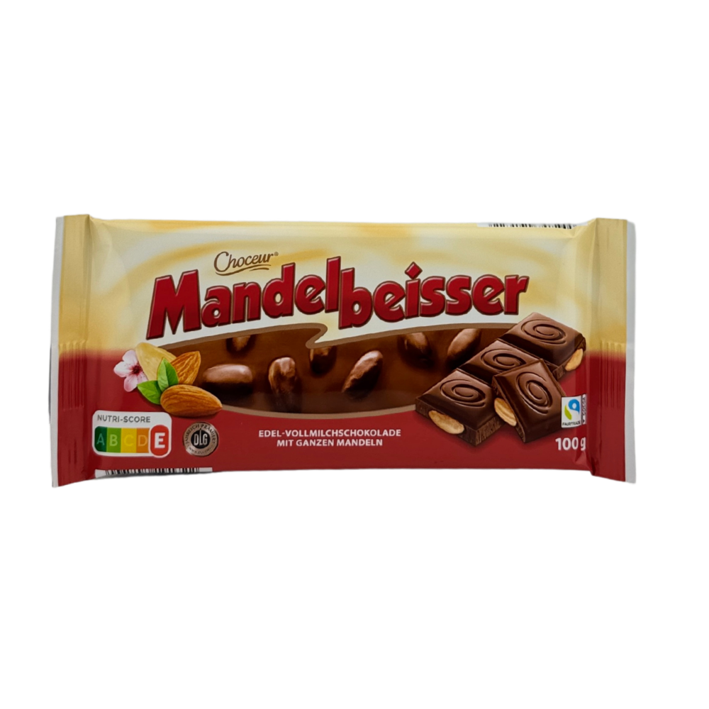 Choceur Mandelbeisser – Jemná mléčná čokoláda s celými mandlemi