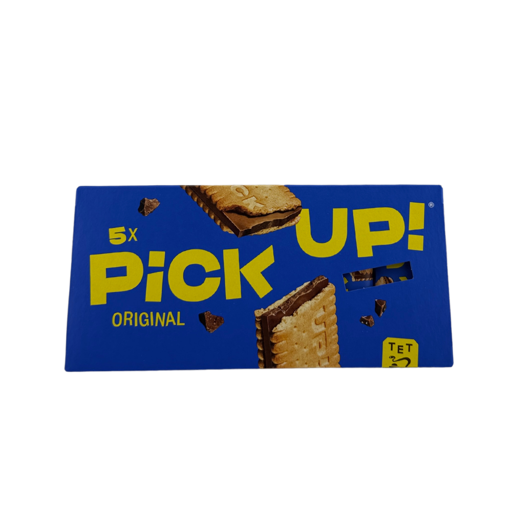 PiCK UP! Original – sušenka s tabulkou mléčné čokolády (5 ks)