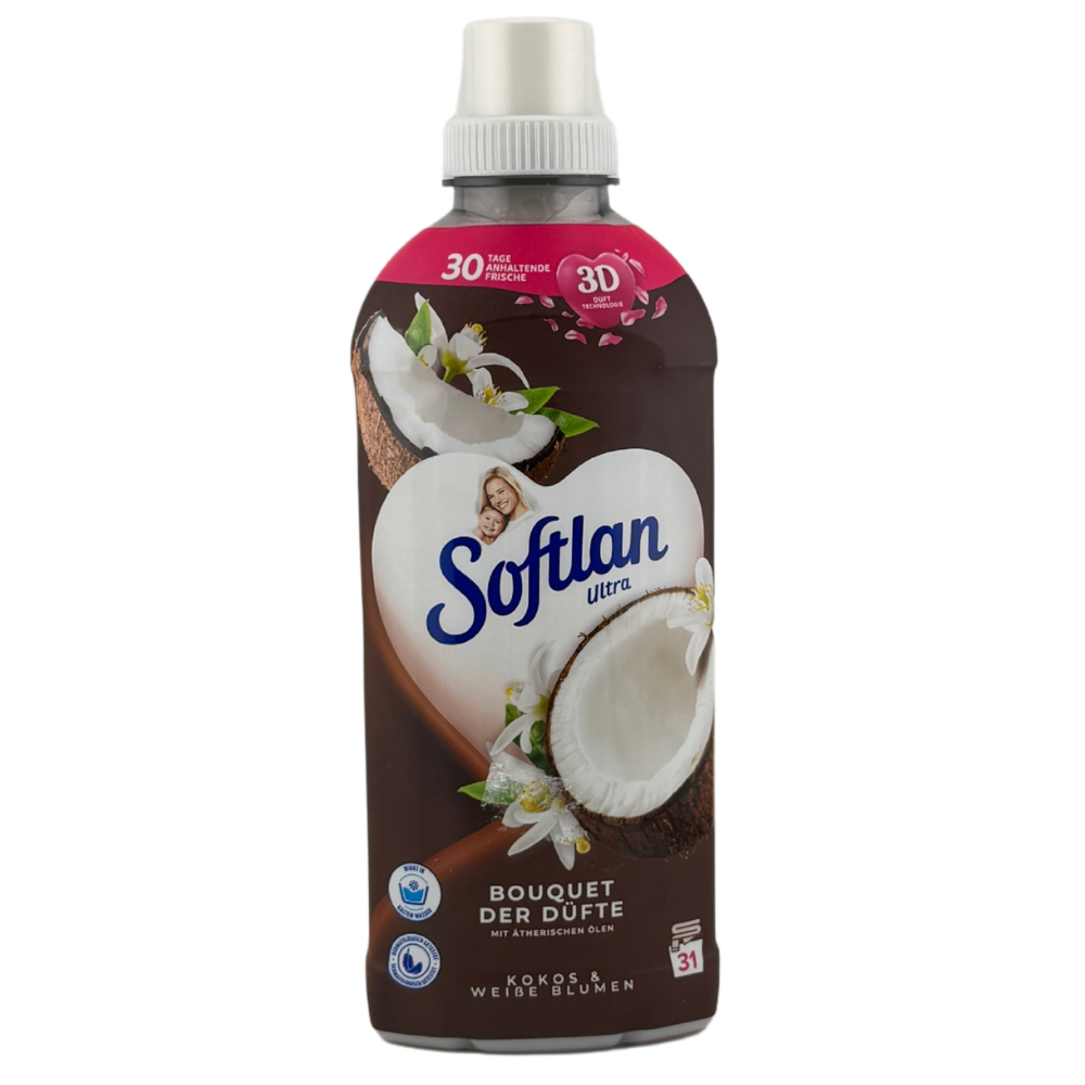 Softlan Kokos a Bílé květy – koncentrovaná aviváž